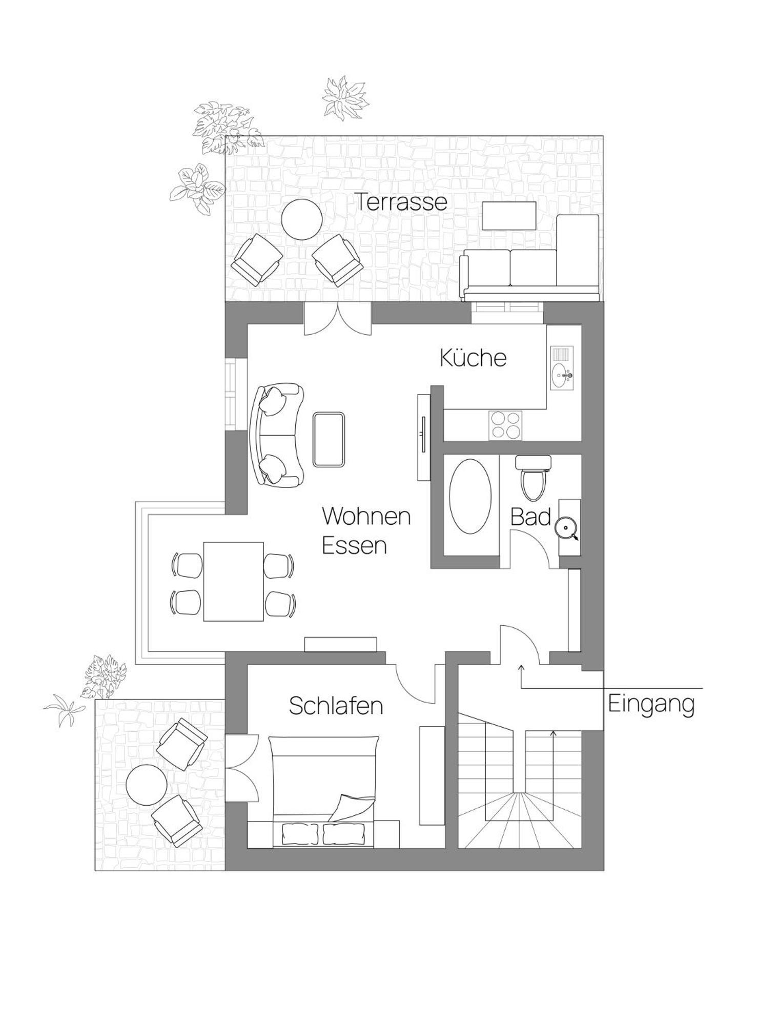 Apartament Marianne Bergpanorama Fuer Paare 60qm